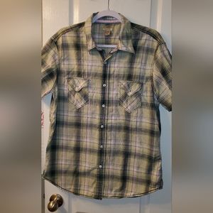 Arizona Plaid Button-down Shirt - L (66)